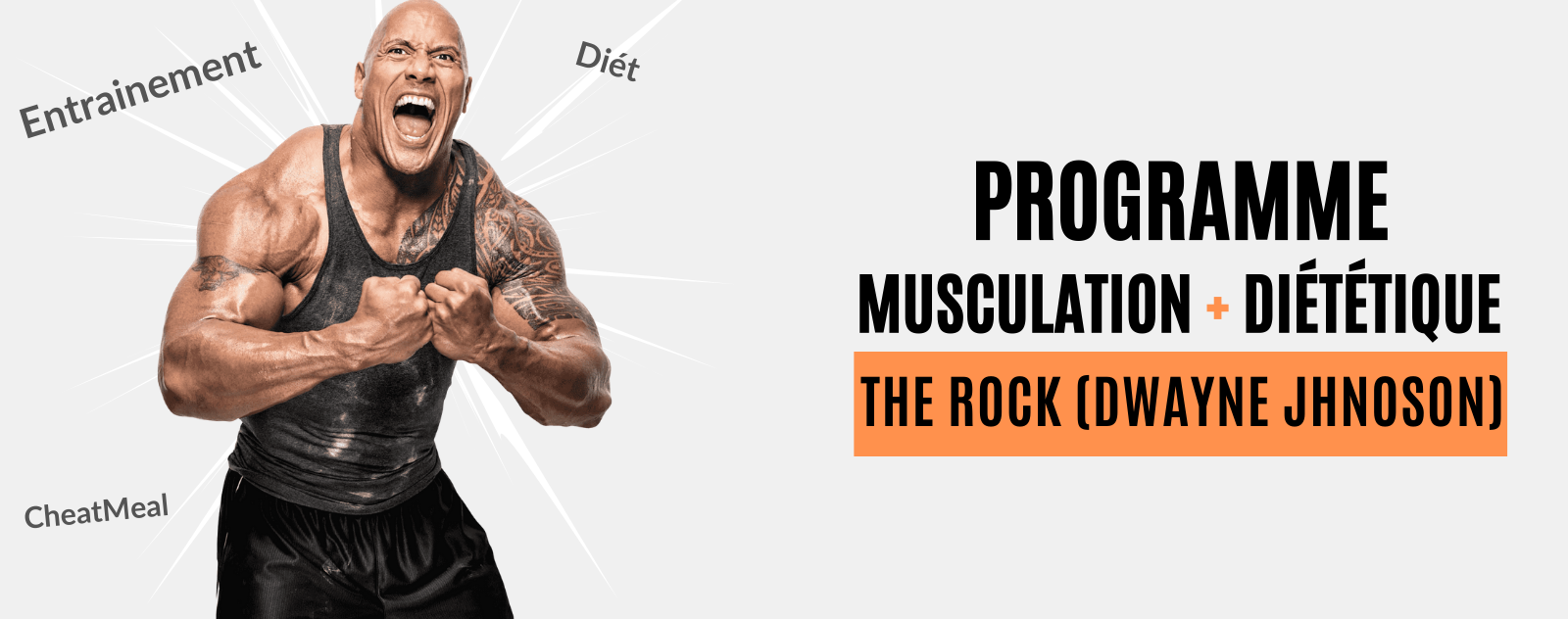 Programme musculation + diet The Rock